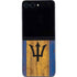 Barbados Flag Dark Wood Galaxy Z Flip5 5G Skin